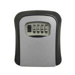 Wall-mounted Key Safe Lock Box - 4 Digit Combination Portable Storage
