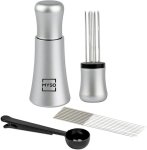 Barista Wdt S steel Espresso Distribution Tool Aluminium Brush Kitchen Tool Set