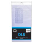 Dlb White Window Opaque Self Seal Retail Packs 25'S Envelopes