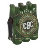 cbc pilsner beer bottles 6 x 340ml