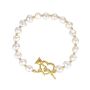Her Jewellery 925 Sterling Silver Amalia Pearl Bracelet