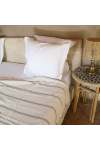 Turkish Cotton Throw - Stone Stripe