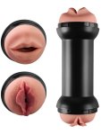 Training Master Double Side Stroker Mouth And Pussy