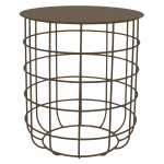 Grid Side Table - Mocha Bronze