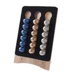 Caprice Coffee Pod Holder Three Black White Red - Red