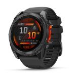 Fnix 8 51 Mm Amoled Sapphire Carbon Grey Dlc Titanium With Black pebble Grey Silicone