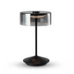 Crystal Rechargeable Table Lamp White Black Or Corten - Corten