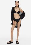 Padded Triangle Bikini Top - Black