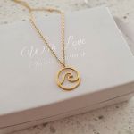 Layla Gold Gold Plated 925 Sterling Silver Wave Necklace