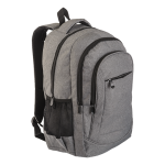 Stylish BB0180 - Front Zip Pocket Backpack Grey-melange Std