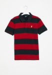 Polo Boys Layton Striped Golfer - Red