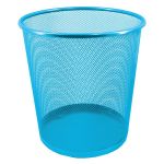 : M900 Wire Mesh Metal Round Waste Bin Sky Blue