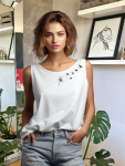Dandelion Vest - White - Small