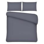 Plain Charcoal Double Duvet Cover 99664