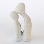 Couple Ornament Cement Finish – 29X13X12CM