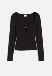 Bead-detail Top - Black