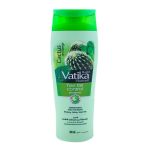 Vatika Naturals Cactus & Gergir Hair Fall Control Shampoo 400ML - Premium Pure Hair Care Shampoo For Anti-hair Loss Breakage Con