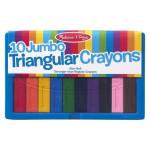 Melissa - 10PC Jumbo Triangular Crayons