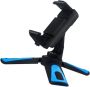 Adjustable Mobile Phone Stand Non-slip Desktop Holder With Tripod Base Bla