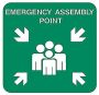Emergency Assembly Point Chromadek Sign 44CM - 5 Pack
