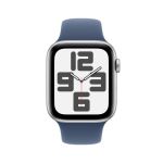 Apple Watch Se Gps 44MM Silver Aluminium Case With Denim Sport Band - M l