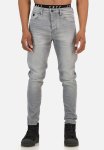 Asphalt Signature Sabre Fit Tapered Jeans - Washed Grey
