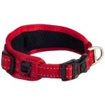 Rogz Utility Classic Padded XXL Dog Collar - Red Reflective Waggs Online Pet Shop