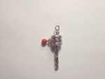 Tibetan Prayer Wheel Plated Silver Pendant F106