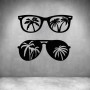 2 Piece Summertime Glasses - Matt Black / L 1000 X H 835MM