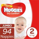 Dry Comfort Nappies New Baby Jumbo Pack 94& 039 S