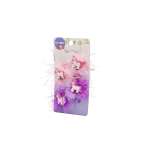 Unicorn Snap Clips 4 Pack- Pink Purple