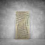 Laser Cut Screen - Design 049 - 2900 X 1400 X 20 Matt Gold Indoor