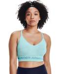 Women's Ua Seamless Low Long Heather Sports Bra - Breeze XS