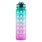 South African Motivational Time Marker Water Bottle Green And Pink