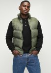 Sleeveless Puffer Jacket - Olive
