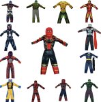 Superhero Boys Muscle Costume