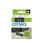 Dymo D1 Tape 12MM X 7M White On Black