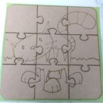 Wood Puzzle Cut Out