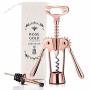 Wing Corkscrew Wine Bottle Opener Godmorn Rose Gold Beer Bottle Opener With Wine Pourer All-in-one Stainless Steel Winged Corkscrew Used In Kitchen Chateau Restaurant Bars