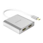 Orico Usb-c To Dual HDMI Adapter - Silver