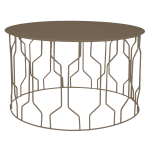 Amsterdam Coffee Table - Mocha Bronze Gold Ferro