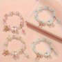 1pc Fashion And Delicate Glass Beads Bowknot Bracelet Versatile And Easy-to-wear Combine Well With Any Outfit