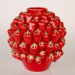 Red Strawberry Vase – 38X31CM
