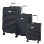 CELLINI Destiny 3 Piece Luggage Set Black