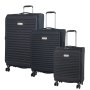 Cellini Destiny 3 Piece Luggage Set Black