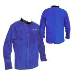 Pioneer Blue Leather Welder’s Jacket Super Heavy Duty