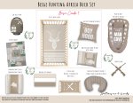 Cot Duvet Bedding Buck Beige Hunting Africa Buck Set