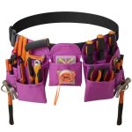 Koyyto 19 Pocket Tool Belts - Gardening Belt With Quick Release Buckle Adjustable Utility Belt Work Apron For Men And Women For