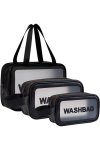 3-PIECE Waterproof Travel Cosmetic Organiser