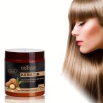 Keratin Hair Mask With Nut Oil - 3.38FL.OZ Deep Conditioning For Strong Shiny Hair Repairs Damage From Heat & Chemicals |